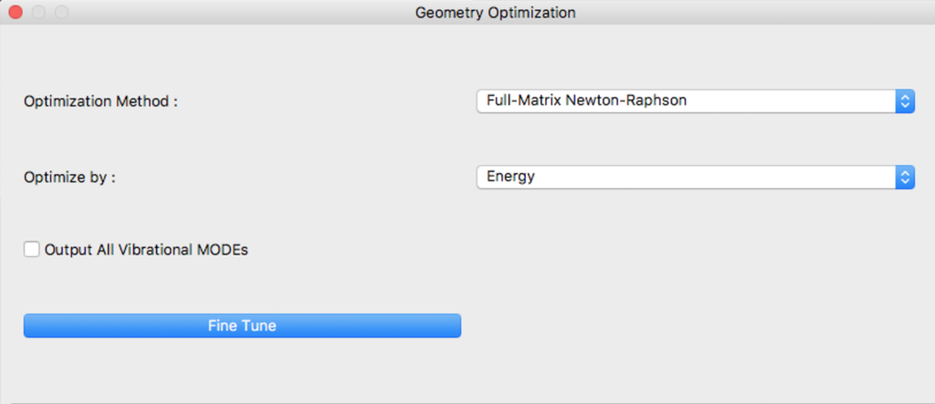 Geom. Opt. Dialog