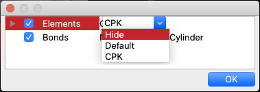 Elements Display Format