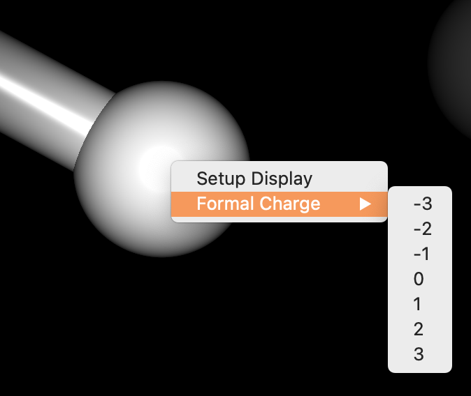 Formal Charge Context Menu