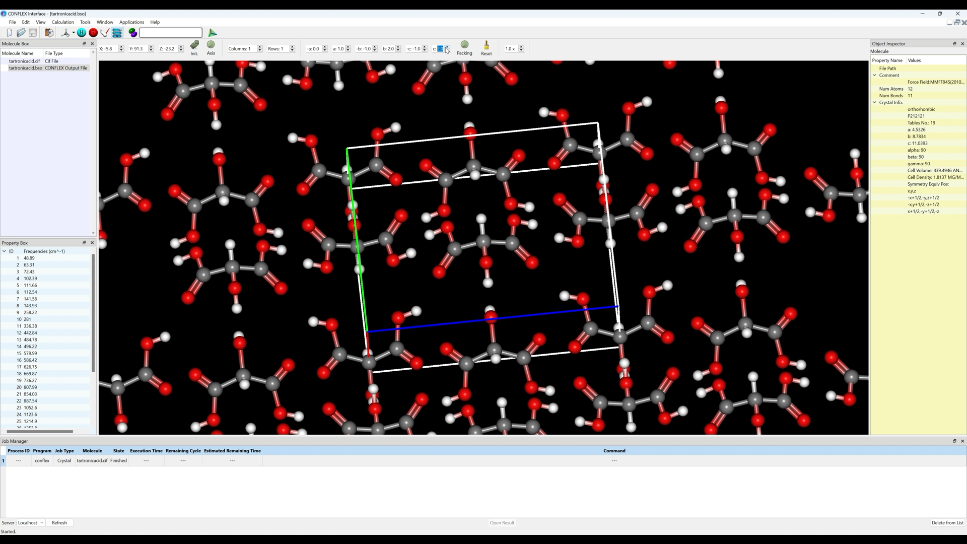 Optimisation of Crystal Structure